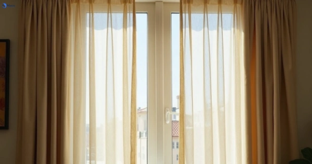 Dull dusty drapes in la-perouse-nsw before professional cleaning